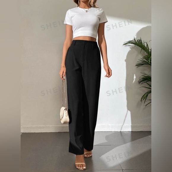 Wide leg work trousers - Picture 1 of 3